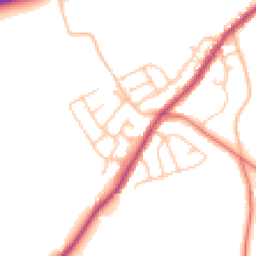 Daytime road noise heatmap for BB6 8HQ