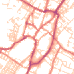 Daytime road noise heatmap for BB7 1AF