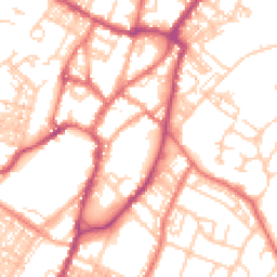 Daytime road noise heatmap for BB7 1AH