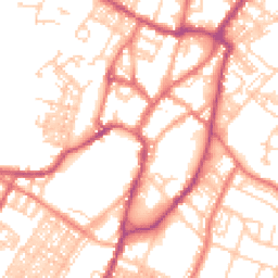 Daytime road noise heatmap for BB7 1AZ