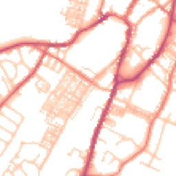 Daytime road noise heatmap for BB7 1BG