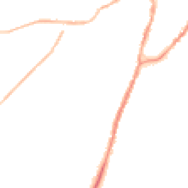 Night-time road noise heatmap for BB7 1BJ