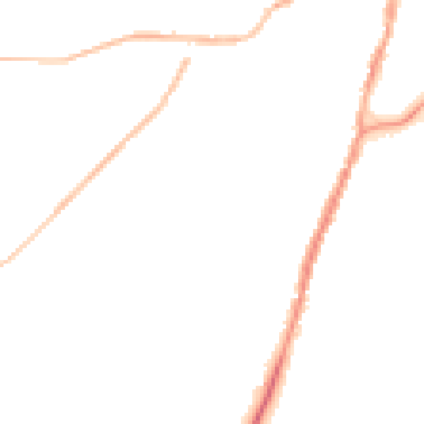Night-time road noise heatmap for BB7 1BL