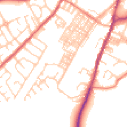 Daytime road noise heatmap for BB7 1BX