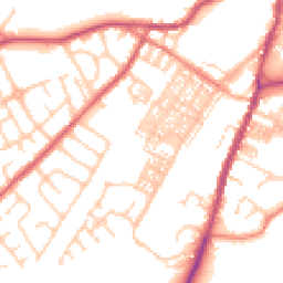 Daytime road noise heatmap for BB7 1DA