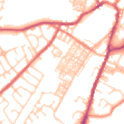 Daytime road noise heatmap for BB7 1DE