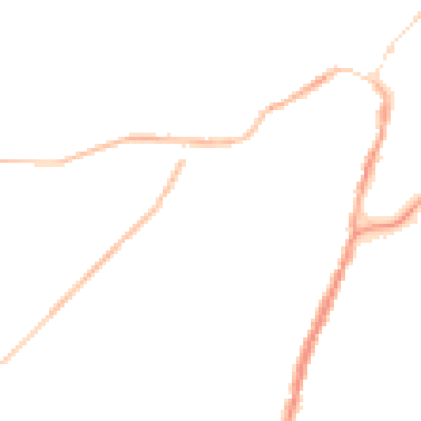 Night-time road noise heatmap for BB7 1DH