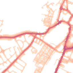 Daytime road noise heatmap for BB7 1DN