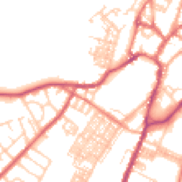 Daytime road noise heatmap for BB7 1DP