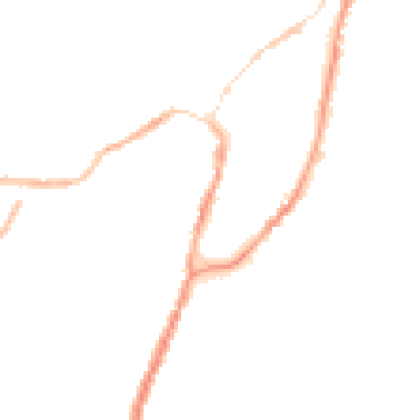 Night-time road noise heatmap for BB7 1DS