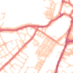 Daytime road noise heatmap for BB7 1DU