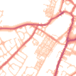 Daytime road noise heatmap for BB7 1DY