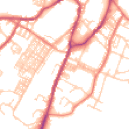 Daytime road noise heatmap for BB7 1EE