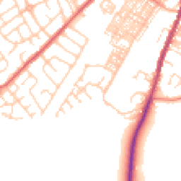 Daytime road noise heatmap for BB7 1EF