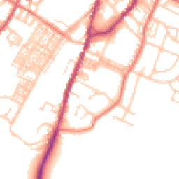 Daytime road noise heatmap for BB7 1ER