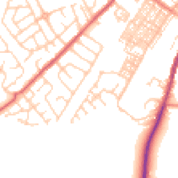 Daytime road noise heatmap for BB7 1FE