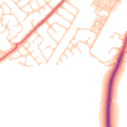 Daytime road noise heatmap for BB7 1FP