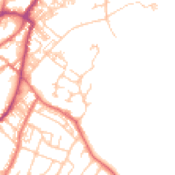 Daytime road noise heatmap for BB7 1JE