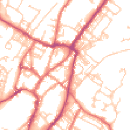 Daytime road noise heatmap for BB7 1LS