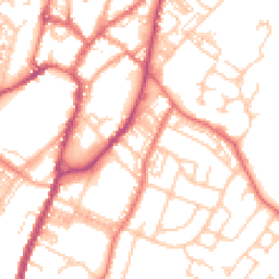 Daytime road noise heatmap for BB7 1RB
