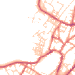 Daytime road noise heatmap for BB7 2DR