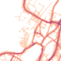 Daytime road noise heatmap for BB7 2EZ