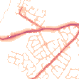 Daytime road noise heatmap for BB7 2PF