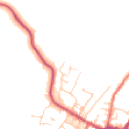 Daytime road noise heatmap for BB7 2PJ