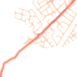 Daytime road noise heatmap for BB7 2RF