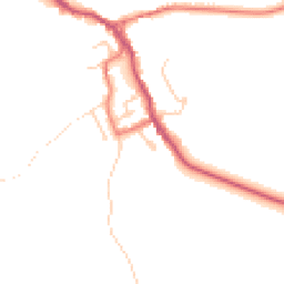 Daytime road noise heatmap for BB7 3HL