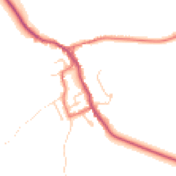 Daytime road noise heatmap for BB7 3HW