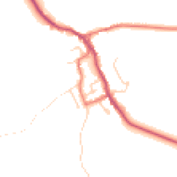 Daytime road noise heatmap for BB7 3HX