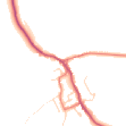 Daytime road noise heatmap for BB7 3HZ