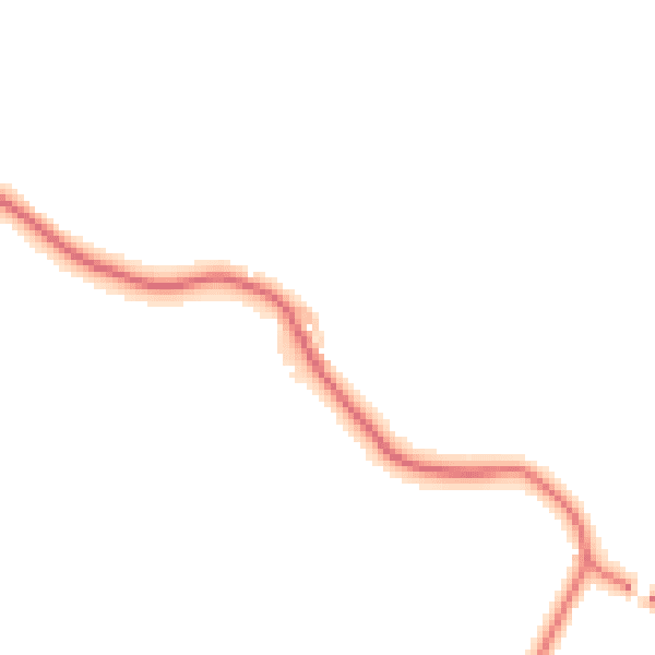 Daytime road noise heatmap for BB7 3ND