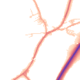 Daytime road noise heatmap for BB7 4AA