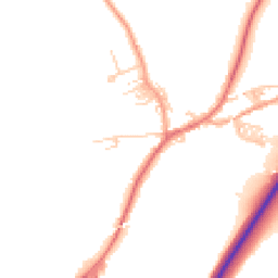 Daytime road noise heatmap for BB7 4AB