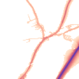 Daytime road noise heatmap for BB7 4AE