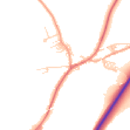 Daytime road noise heatmap for BB7 4AF