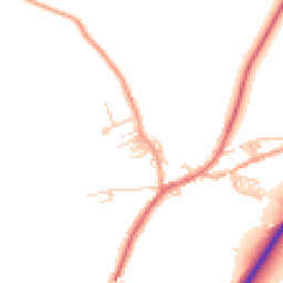 Daytime road noise heatmap for BB7 4AG