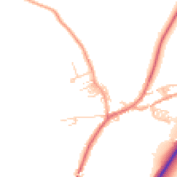 Daytime road noise heatmap for BB7 4AJ