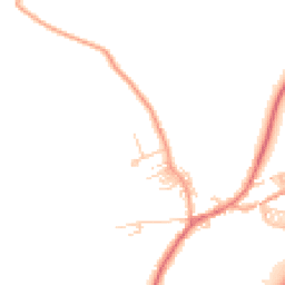 Daytime road noise heatmap for BB7 4AN