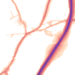 Daytime road noise heatmap for BB7 4AT