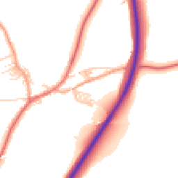 Daytime road noise heatmap for BB7 4AY