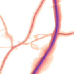 Daytime road noise heatmap for BB7 4BA