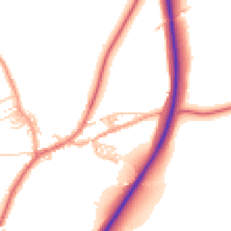 Daytime road noise heatmap for BB7 4BB