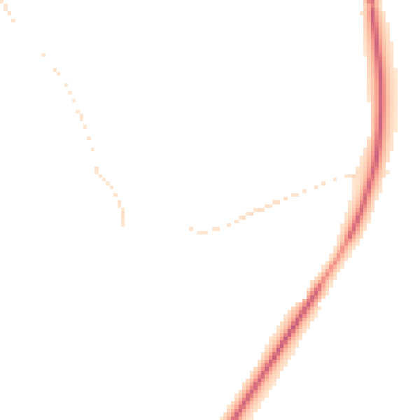 Night-time road noise heatmap for BB7 4BG