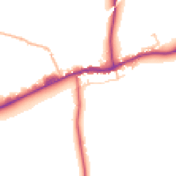 Daytime road noise heatmap for BB7 4EY