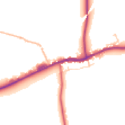 Daytime road noise heatmap for BB7 4HA
