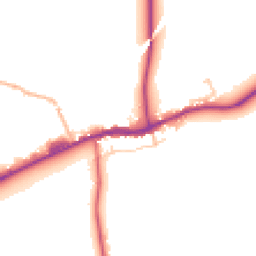 Daytime road noise heatmap for BB7 4HF