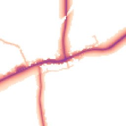 Daytime road noise heatmap for BB7 4HG